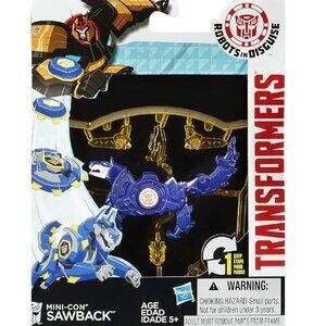 Transformers RID Robots in Disguise Mini-Con SAWBACK Action Figure 2014 NIP